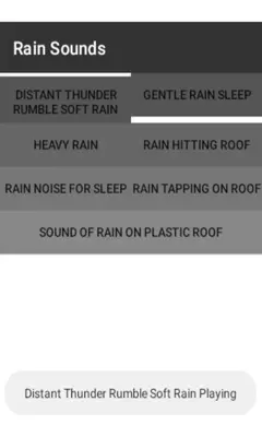 Rain Sounds android App screenshot 1